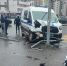 В Мурино полицейский автомобиль протаранил столб - 47Channel.Ru