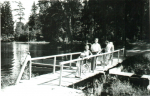 Плотина и озеро в 1960-е годы