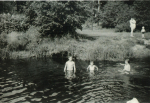Плотина и озеро в 1960-е годы