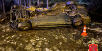 Иномарка улетела в кювет на Муринском шоссе: пострадали двое - ЛенТВ24