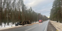 Водитель "Хендай" погиб в лобовой аварии с КАМАЗом на трассе под Выборгом - 47Channel.Ru