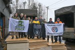 Выборгский район отправил на фронт очередную партию гуманитарной помощи