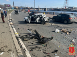 На набережной в Петербурге BMW подбило Ford навстречу Omoda, пострадали двое
