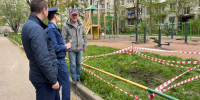 Грунт обрушился после аварии на сетях водоотведения в городе Тельмана - ЛенТВ24