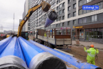 В Петербурге начались гидравлические испытания теплосетей (график)