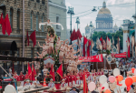 В Петербурге на один день Миллионная улица вернулась в 30-е годы XX века