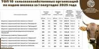 Молочные рекорды полугодия - Журнал Сельскохозяйственные Вести
