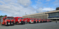 В Петербурге 12 экипажей «Леноблпожспаса» продемонстрировали мастерство управления пожарными автомобилями - Online47.Ru