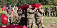 В деревне Оломна с почестями перезахоронили останки 167 бойцов Красной Армии - Online47.Ru