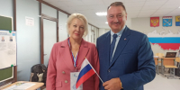 Глава Леноблизбиркома Лебединский проголосовал на выборах губернатора в родной школе в Гатчине - 47Channel.Ru