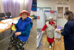 В свои дни рождения пожилые жительницы Ленобласти посетили УИКи для участия в губернаторских выборах