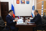 Игорь Руденя и Александр Дрозденко обсудили бюджет Ленинградской области и развитие морских портов