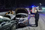 «Лада» и «Пежо» столкнулись лбами в Лодейном Поле. Пострадали двое