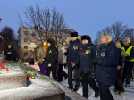 Сотрудники «Леноблпожспаса» почтили память героев в 83-ю годовщину прорыва блокады Ленинграда