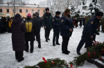 Сотрудники Леноблпожспаса почтили память героев на митинге в честь 82-й годовщины освобождения поселка Мга от оккупантов