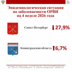 В Ленобласти выросла заболеваемость гриппом и коронавирусом