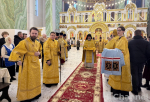 Участники Международных зимних игр Александра Невского приняли участие в Божественной литургии в Кудрово
