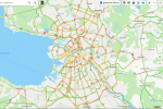 Снежные 8-балльные пробки образовались в Петербурге