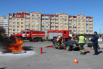 Специалисты «Леноблпожспас»  вошли в тройку лучших на областных соревнованиях в Киришах