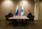 Александр Дрозденко провел рабочую встречу с Максимом Решетниковым