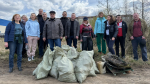 В Киришах провели субботник у мемориальных мест