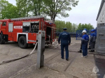На Нарвской ГЭС в Ивангороде прошли учения по ликвидации пожара на трансформаторе