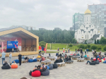 В Кудрово военкор НТВ Алексей Ивлиев встретился с ленинградской молодежью