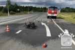 Водитель мопеда попала в больницу, потеряв управление на "Коле"