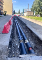 В Лодейном Поле продолжается масштабная замена тепловых коммуникаций