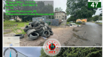 В Разметелево ликвидировали нелегальную свалку с шинами и мебелью