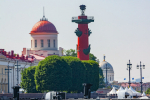 В Петербурге факелы Ростральных колонн впервые зажгут в День Александра Невского и Ништадтского мира