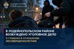 В Лодейнопольском районе возбуждено уголовное дело о грабеже в отношении несовершеннолетних