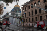 Ликвидирован пожар в особняке Миллера в Петербурге