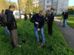 В Гатчине студенты педагогического колледжа высадили сиреневую аллею