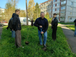 В Гатчине студенты педагогического колледжа высадили сиреневую аллею